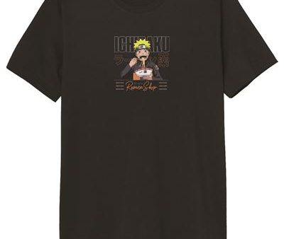 T-Shirt Naruto Ramen Shop - Preto Tamanho L - Cotton Division For Sale