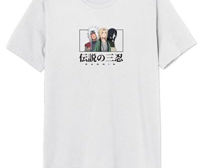 T-Shirt Naruto: Sannin V2 - Branco - Tamanho M - Cotton Division on Sale