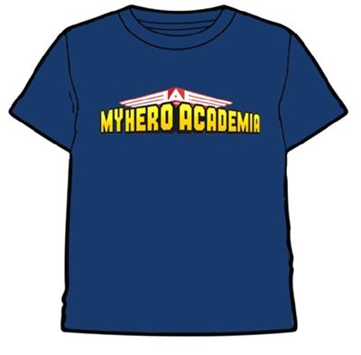 T-Shirt My Hero Academy Logo - Azul Tamanho M - Comic Studio Discount