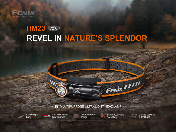 Fenix HM23 V2.0 Lightweight Detachable Headlamp Online now