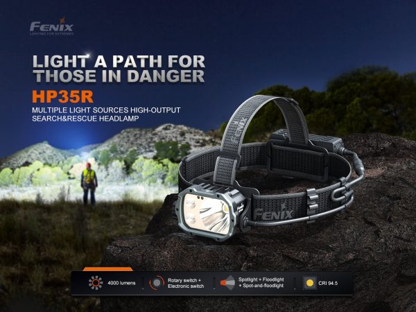 Fenix HP35R Search and Rescue Headlamp Online now