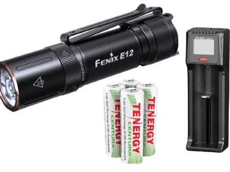 Fenix E12 V2 + Batteries and Charger Bundle on Sale