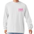 Viper Swimfins Pink Logo Long Sleeve T-Shirt - White Pink on Sale