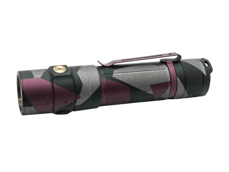 Fenix E35R Rechargeable LED Flashlight - Maroon Frag Cerakote Finish + FREE AOD-S V2 Diffuser on Sale