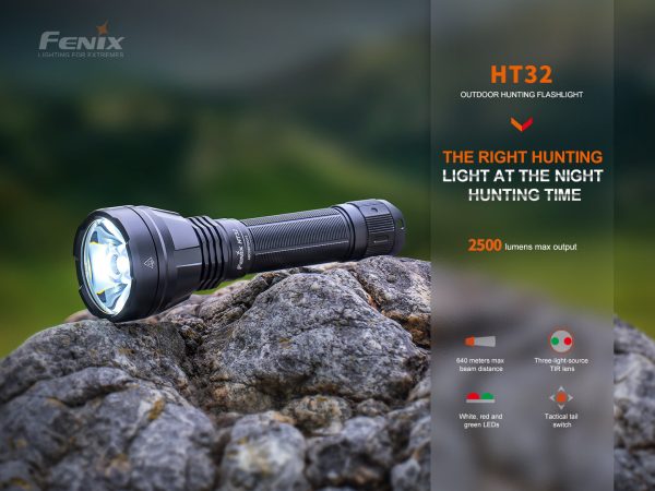 Fenix HT32 Hunting Flashlight with Red & Green Output For Cheap