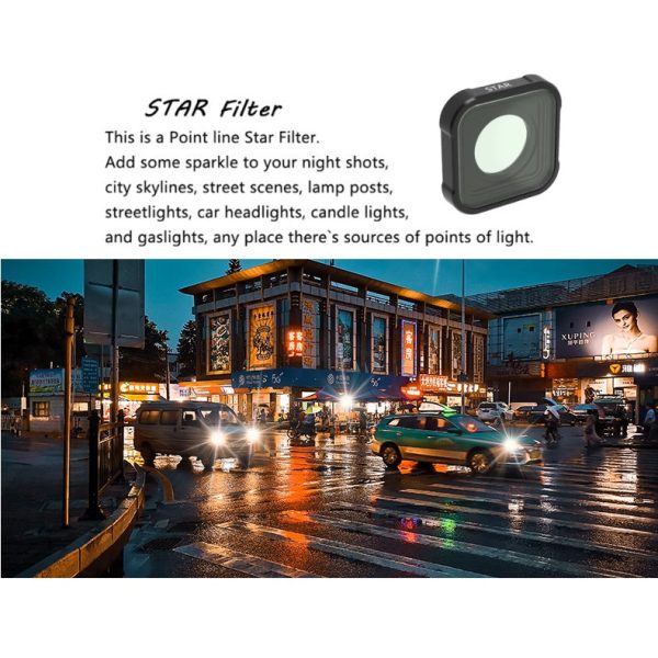 Star Filter Lens for GoPro Hero 13   Hero 12   Hero 11   Hero 10   Hero 9 Supply