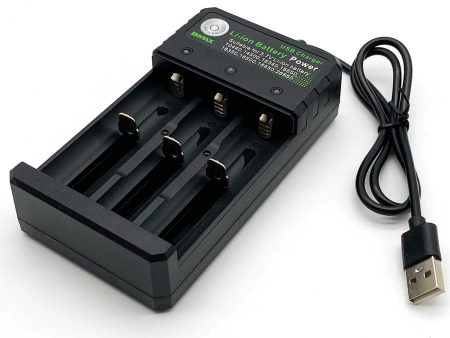 EVO Gimbals Compact Li-Ion 3-Slot USB Battery Charger Online Sale