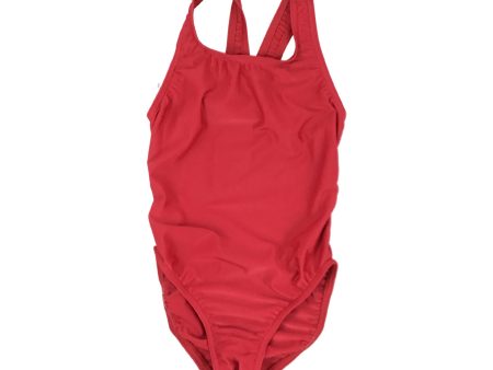 Girls Junior TS Racerback One Piece Red Bathing Suit Online