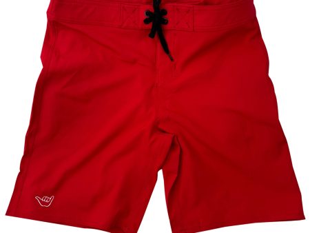 Boys & Mens Junior Guard Red Boardshorts-RD Online