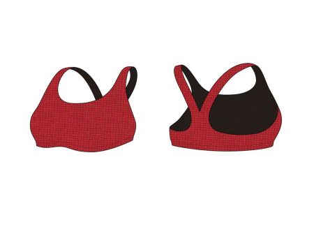 Girls Junior TS Red Racer Bikini Top (Size XXS-L) For Sale