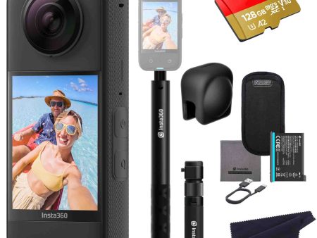 Insta360 X3 camera bundle with Bullet time, Lens Cap & SD card For Cheap