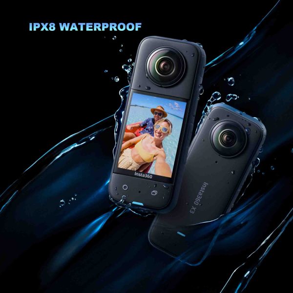 Insta360 X3 - Waterproof 360 Action Camera Bundle Includes Extra 2 Batteries, Charger, Invisible Selfie Stick, Lens Cap & Memory Card Online