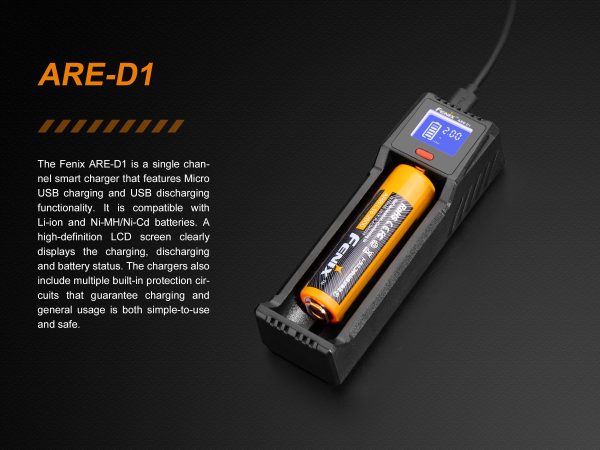 Fenix ARE-D1 Single Channel Smart Battery Charger Online Sale